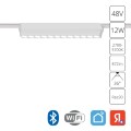 A2954PL-1WH Трековый магнитный светодиодный SMART (TUYA, Алиса, Bluetooth, Wi-Fi) светильник Arte Lamp Rapid 48V CRI90+ 2700-6000К 872Лм 36° 12Вт