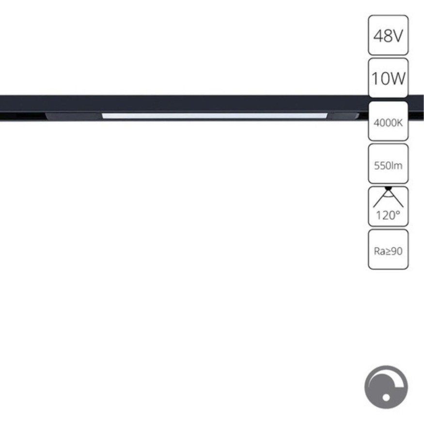 Магнитный трековый светильник LED 4000K 550Lm Arte Lamp OPTIMA 0.1-10V A7473PL-1BK