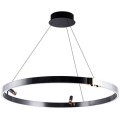 Подвесная черная светодиодная люстра-кольцо 80см 38Вт 914лм 3000К Arte Lamp CESARE A1993SP-38BK