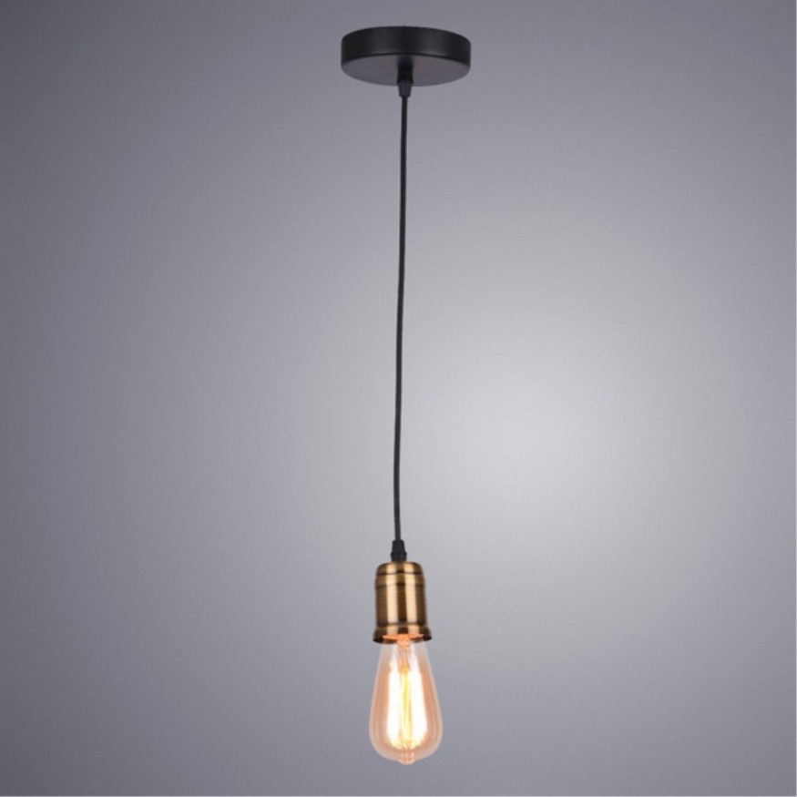 Подвесной светильник цилиндр Arte Lamp A4290SP-1BK MAZZETTO под лампу 1xE27 40W