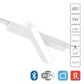 A2960PL-1WH Трековый магнитный светодиодный SMART (TUYA, Алиса, Bluetooth, Wi-Fi) светильник Arte Lamp Rapid 48V CRI90+ 2700-6000К 416Лм 120° 9Вт