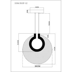 Подвесной светильник Divinare BILANCIA 5194/01 SP-12