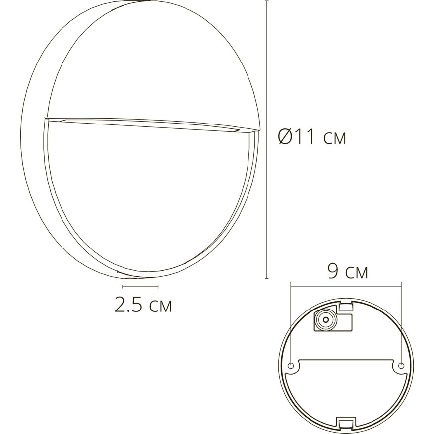 Подсветка для лестниц LED 2700/3400/4000 160 Lm Arte Lamp PIAZZA A3521AL-1BK
