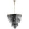 Подвесная люстра с дымчатым хрусталем, 22 лампы Е14, Divinare CASCATA 7665/17 SP-18