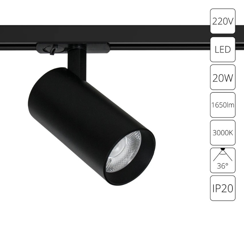 Трековый светильник Arte Lamp BENE A1937PL-1BK