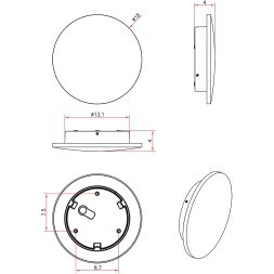Фасадный светильник LED 2700/3400/4000 540Lm  Arte Lamp NIMBO A1510AL-1BK