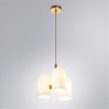 Подвесной светильник с 3 стеклянными плафонами и лампами E14 Arte Lamp CASSEL A5454SP-3PB