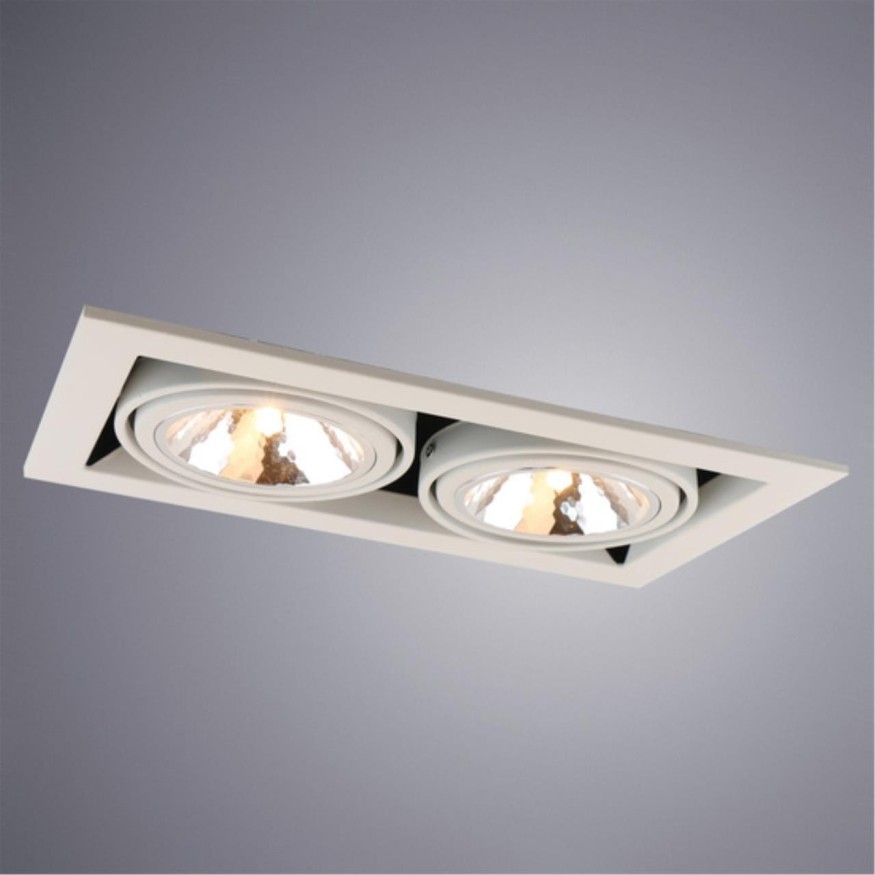 Встраиваемый светильник Arte Lamp A5949PL-2WH CARDANI SEMPLICE под лампы 2xG9 40W