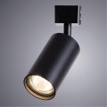 Однофазный двужильный трековый светильник Arte Lamp A1518PL-1BK RIDGE под сменную лампу GU10