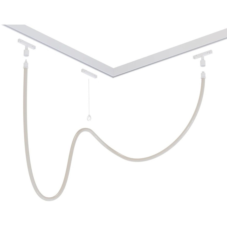 Магнитный гибкий трековый неон 5м белый металл Arte Lamp Loop A4911PL-1WH