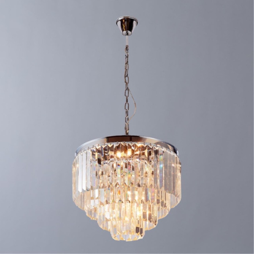 Люстра хрустальная Divinare 3001/02 LM-9 Nova под лампы 9xE14 40W