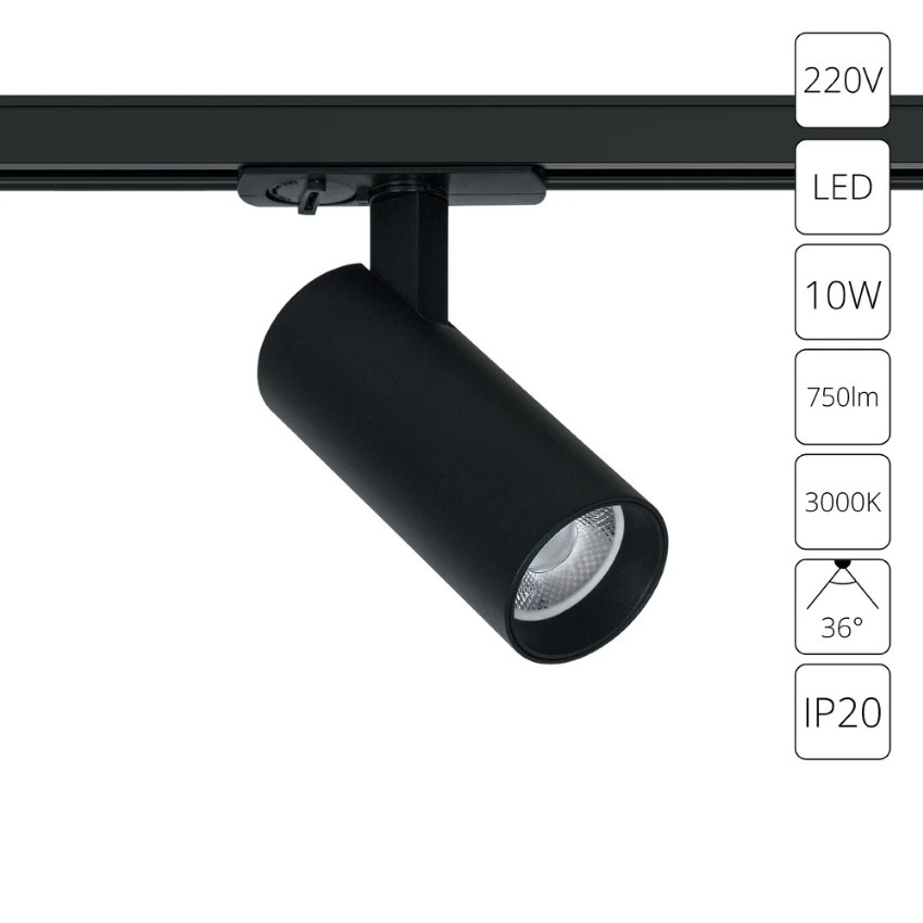 Трековый светильник Arte Lamp BENE A1935PL-1BK